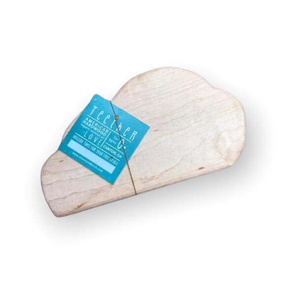 Baby Toy Clover & Birch Hardwood Cloud Teether NEW NWT Wood Natural - Picture 1 of 4
